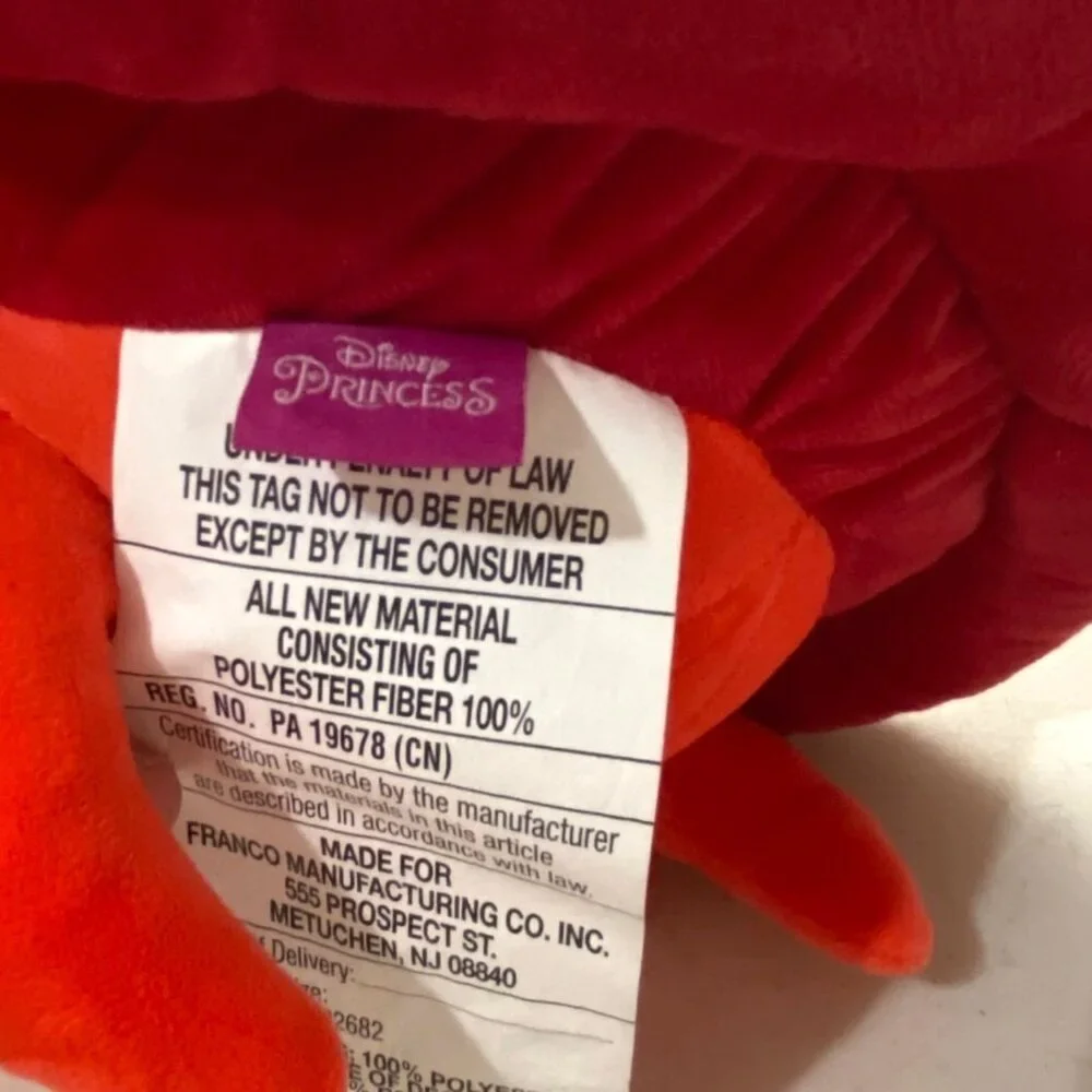 Disney Princess Sebastian Plush 15